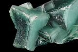 Cubic, Green Fluorite with Blue Core Phantoms - China #112054-2